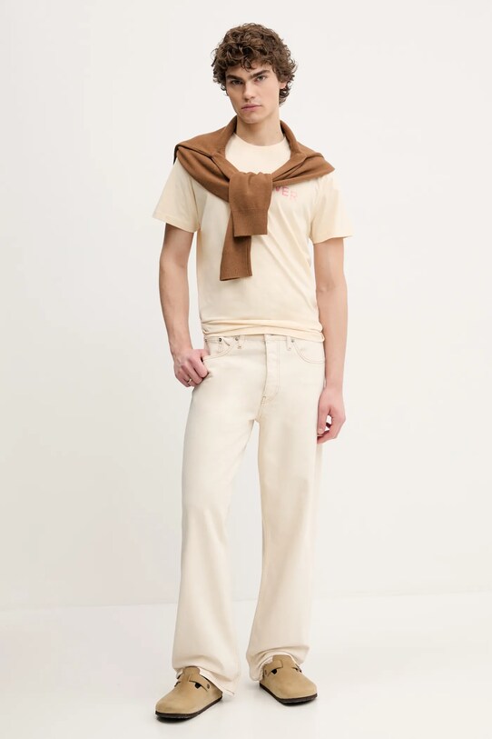 Sunflower tricou din bumbac 2038.SFR bej SS25