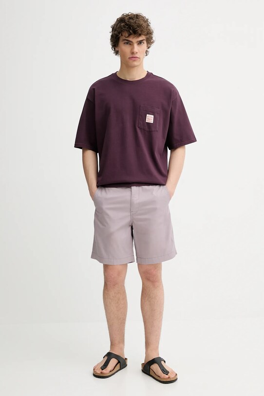 Levi's t-shirt bawełniany A5850 fioletowy SS25