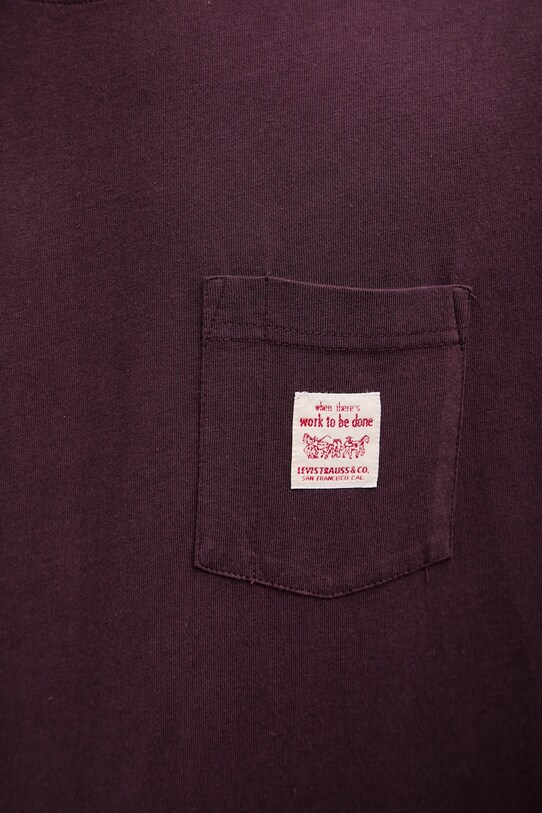 Levi's t-shirt bawełniany A5850 fioletowy