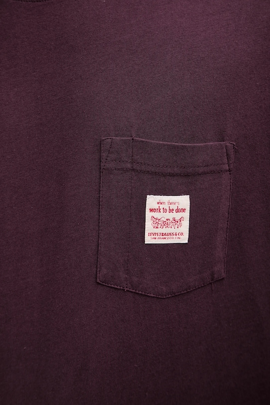 Levi's t-shirt bawełniany A5850 fioletowy