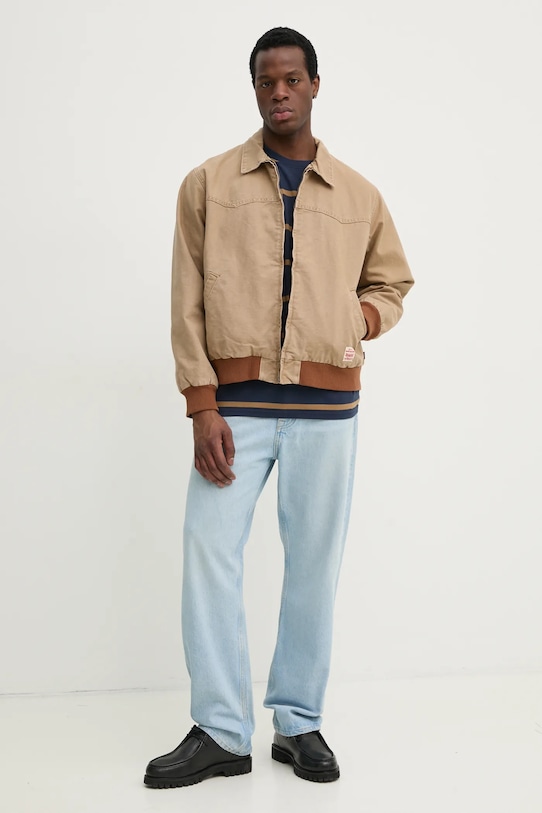 Βαμβακερό μπλουζάκι Levi's A5850 σκούρο μπλε SS25