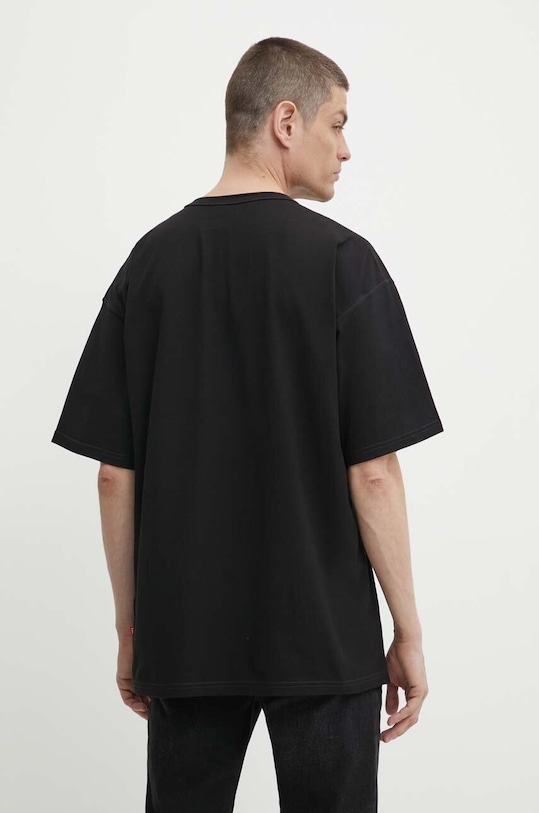 Одяг Бавовняна футболка Diesel T-BOXT-Q15 A15012.0AKAK чорний