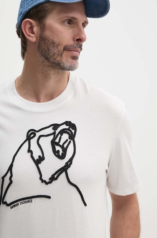 Armani Exchange t-shirt bawełniany biały XM000044.AF10334