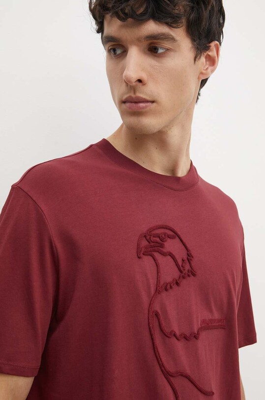 Бавовняна футболка Armani Exchange бордо XM000044.AF10334