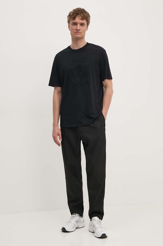 Pamučna majica Armani Exchange XM000044.AF10334 crna AW24