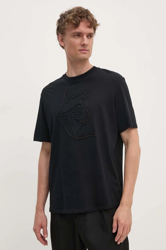 Armani Exchange t-shirt bawełniany czarny XM000044.AF10334