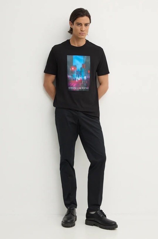 Pamučna majica Armani Exchange XM000058.AF10356 crna NC24