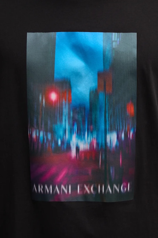 Bavlněné tričko Armani Exchange XM000058.AF10356 černá