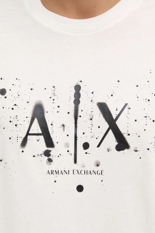 Хлопковая футболка Armani Exchange XM000062.AF10356 бежевый