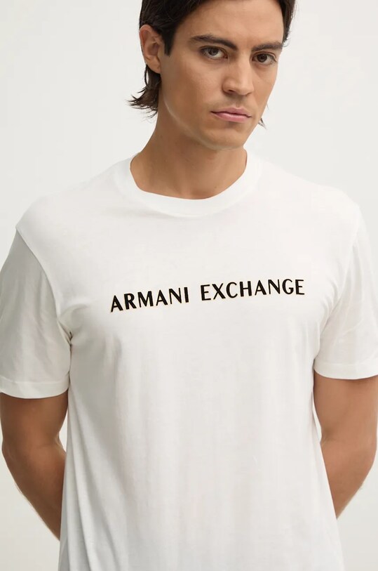 Бавовняна футболка Armani Exchange бежевий XM000127.AF10356