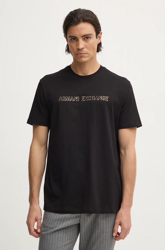 Bavlněné tričko Armani Exchange černá XM000127.AF10356