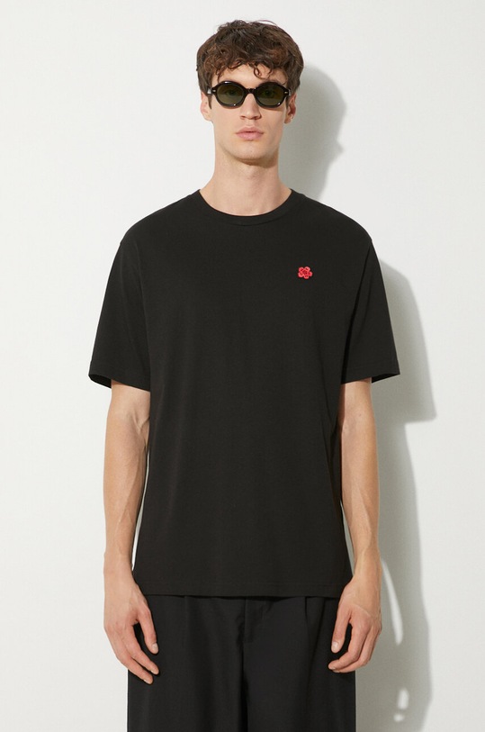 Памучна тениска Kenzo Gots Boke Classic стандартна черен FE65TS4744SG.99J