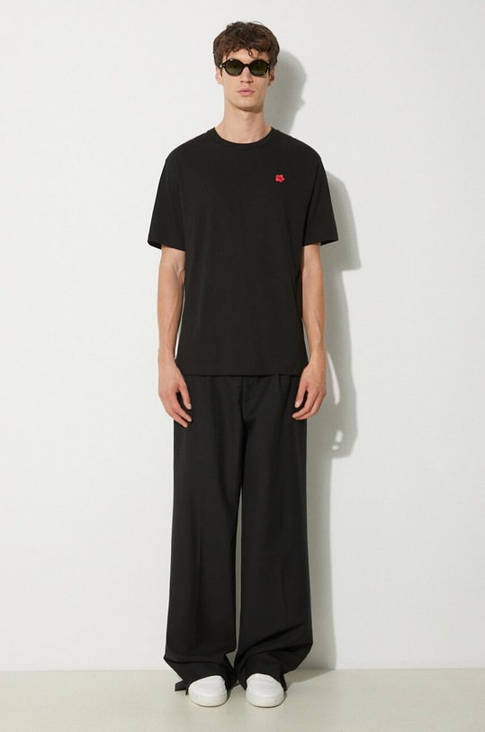 Памучна тениска Kenzo Gots Boke Classic FE65TS4744SG.99J черен AW24