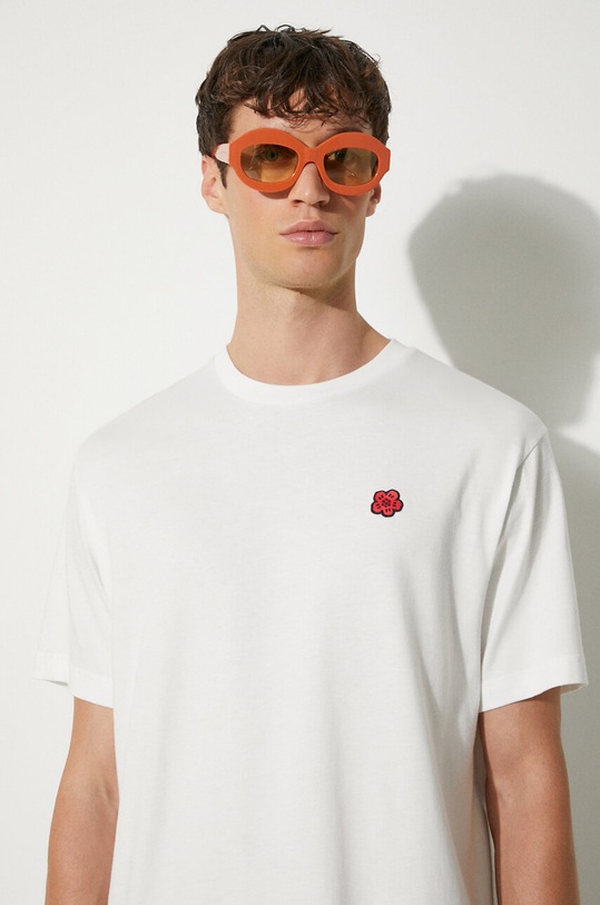 Kenzo cotton t-shirt Gots Boke Classic T-Shirt applique white FE65TS4744SG.02