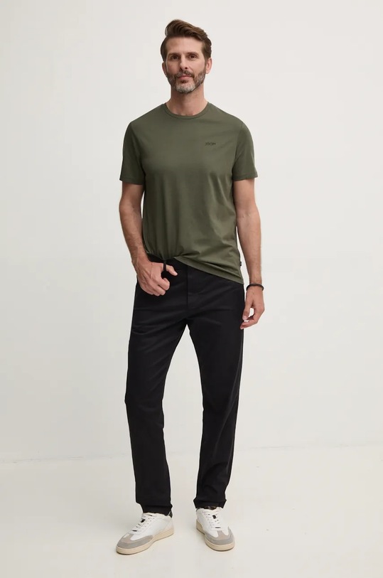Joop! t-shirt bawełniany 30041080 zielony AW24