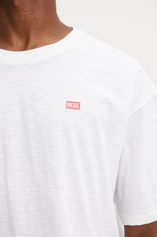 Bavlněné tričko Diesel T-BOXT-K2 A14814.0QKAP bílá
