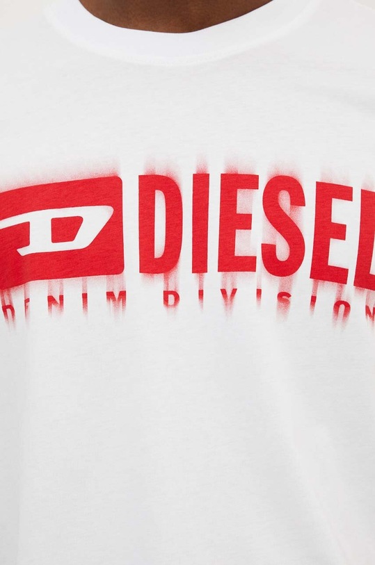 Bavlnené tričko Diesel T-ADJUST-Q7 A15398.0GRAI biela