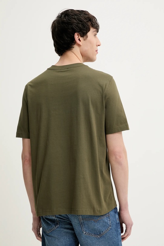 Îmbrăcăminte Diesel tricou din bumbac T-ADJUST-Q7 A15398.0GRAI verde