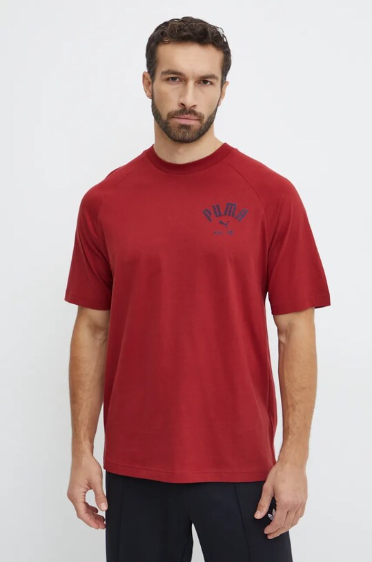 Μπλουζάκι Puma Classics Play Paris κόκκινο 626767