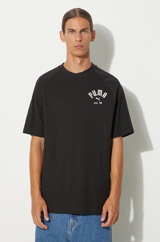 Majica kratkih rukava Puma Classics Play Paris relaxed crna 626767
