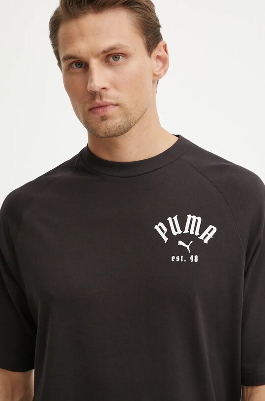 Puma tricou Classics Play Paris 626767 negru AW24