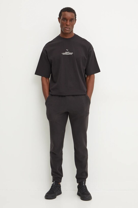 Бавовняна футболка Puma UNTERGRUND 626663 чорний AW24