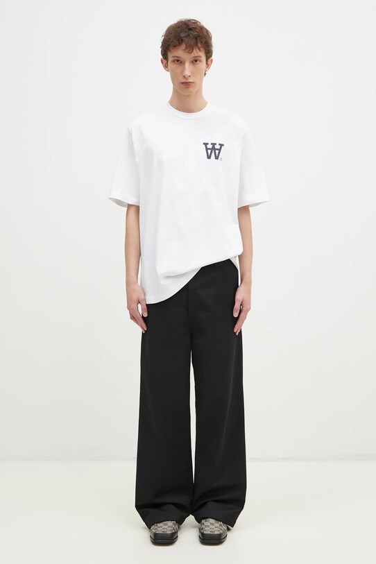 Wood Wood cotton t-shirt Asa Not To Be Trusted GOTS 10325706.2222 white