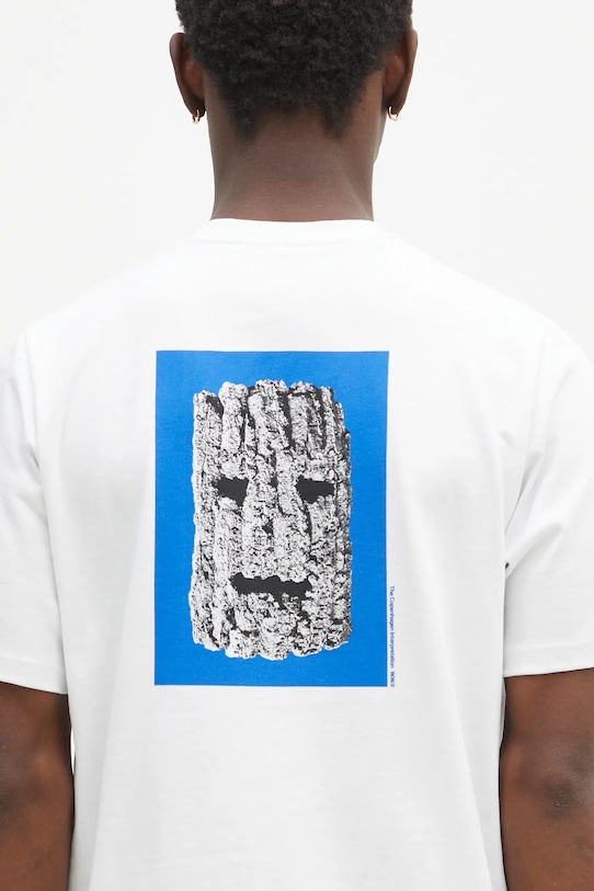 Wood Wood tricou din bumbac Mela Mask GOTS 12432503.2106 alb