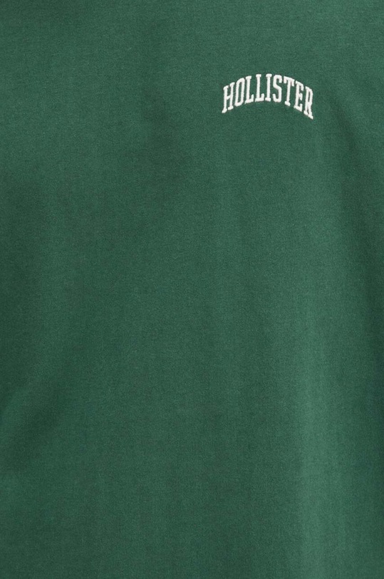 Bavlněné tričko Hollister Co. KI323.4041.300 zelená