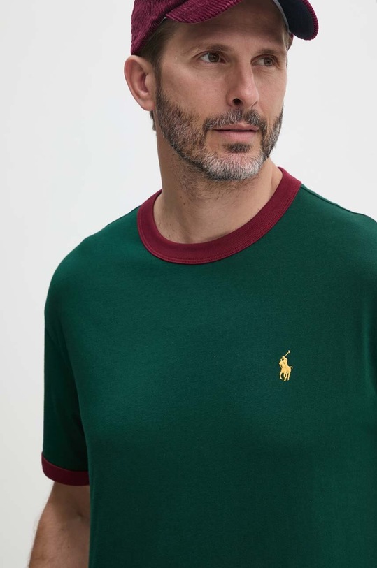 Polo Ralph Lauren t-shirt bawełniany bawełna zielony 710927102