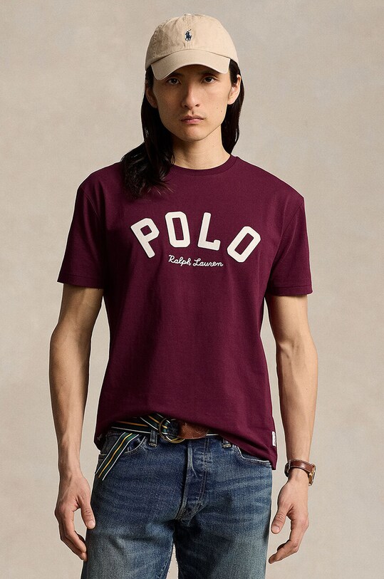 Polo Ralph Lauren tricou din bumbac imprimeu rosu 710952043
