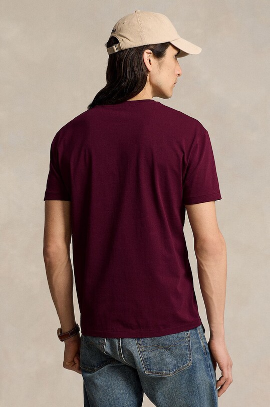 Памучна тениска Polo Ralph Lauren 710952043 червен AW24