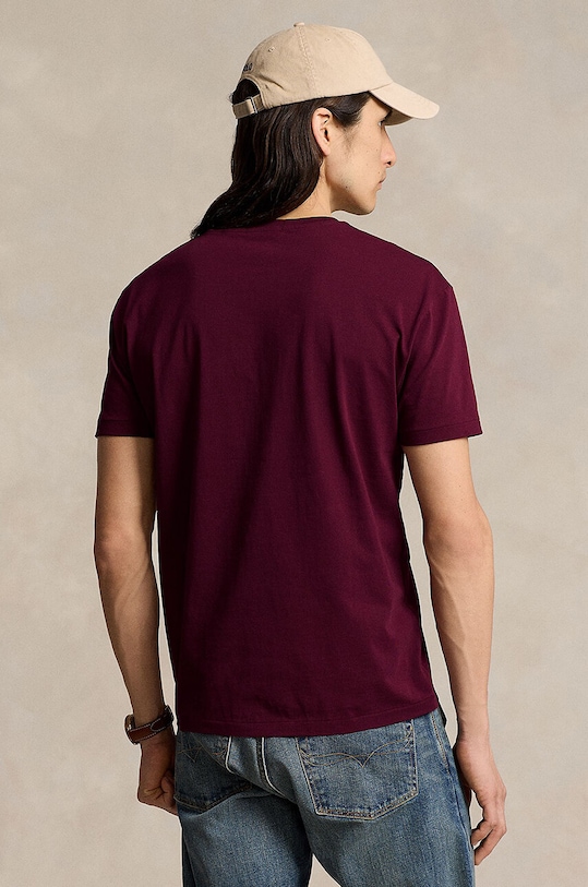 Polo Ralph Lauren tricou din bumbac 710952043 rosu AW24