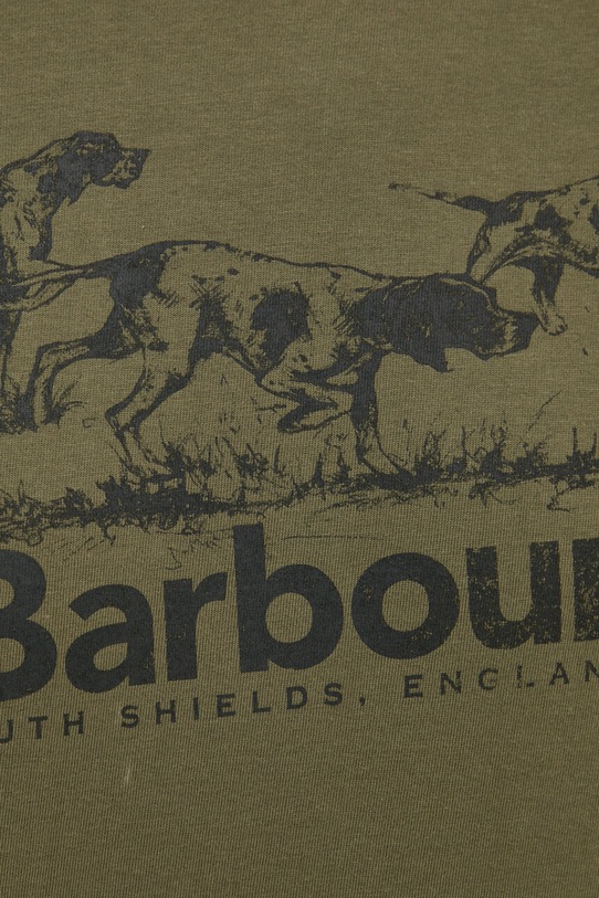 Barbour t-shirt bawełniany MTS1346 zielony