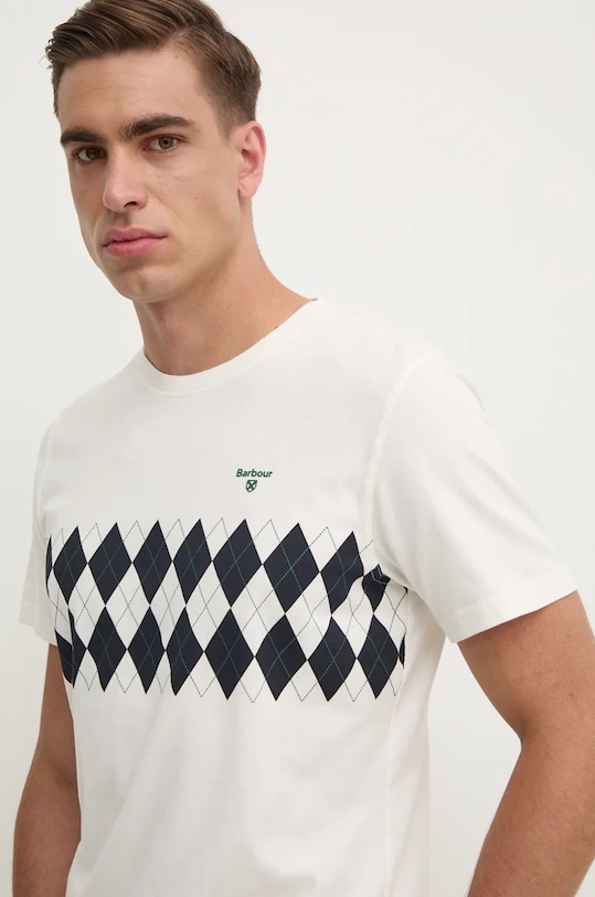 Pamučna majica Barbour bež MTS1331