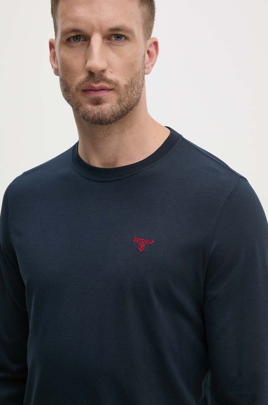 Odzież Barbour longsleeve bawełniany MTS1348 granatowy