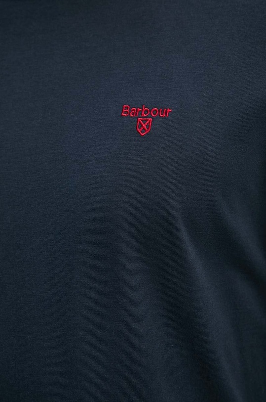 Barbour longsleeve bawełniany granatowy MTS1348