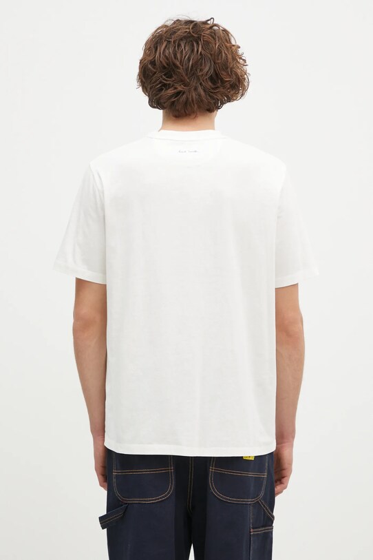Ρούχα Βαμβακερό μπλουζάκι Paul Smith M1R.919T.NP4735 λευκό