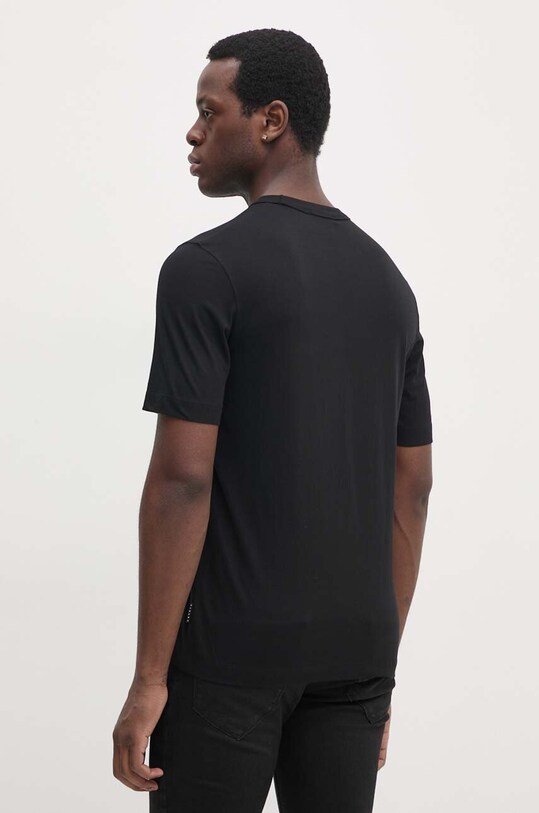 Îmbrăcăminte Sisley tricou din bumbac 3I1XS103W negru