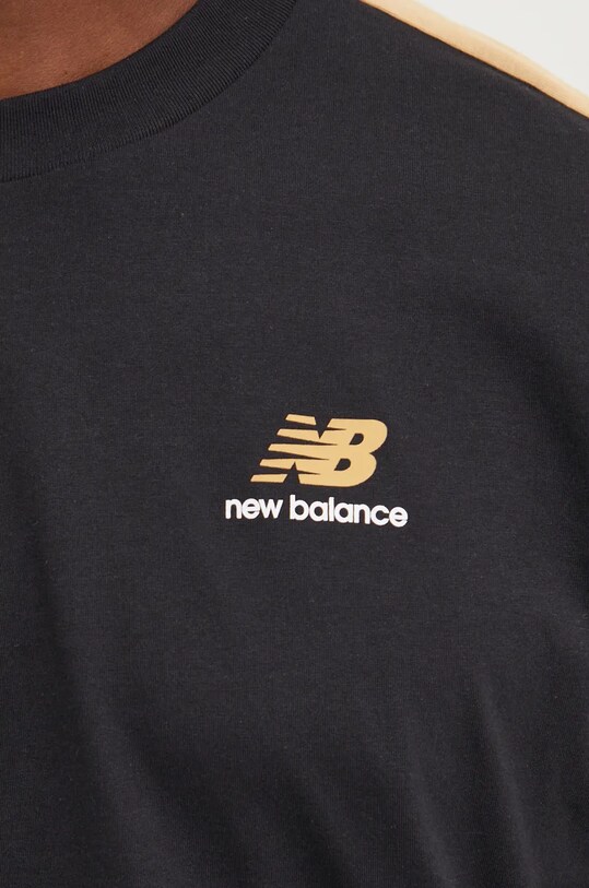 New Balance tricou din bumbac Classics Graphic MT43526BK negru