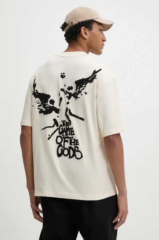 BALR. t-shirt in cotone Game of the Gods rilassato beige B1112.1262