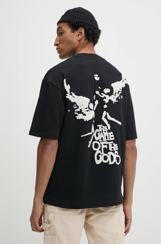 BALR. t-shirt bawełniany Game of the Gods aplikacja czarny B1112.1262