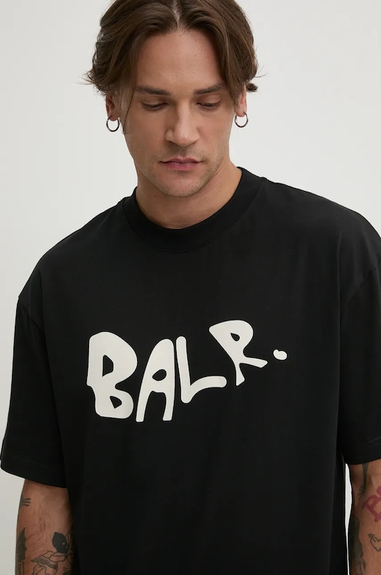 BALR. tricou din bumbac Game of the Gods negru B1112.1269