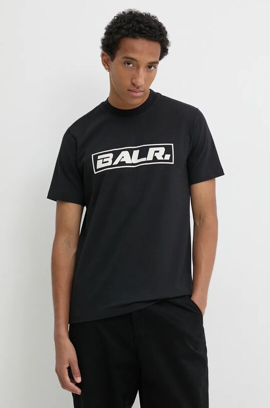 BALR. tricou din bumbac The Club print negru B1112.1266
