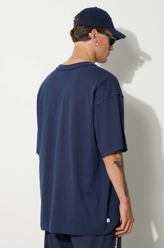 Îmbrăcăminte Vans tricou din bumbac Premium Classics LX VN000GBYLKZ1 bleumarin