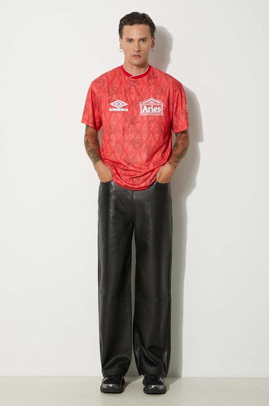 Aries t-shirt Aries x Umbro Red Roses SS Football Jersey UM60002.03 red AW24