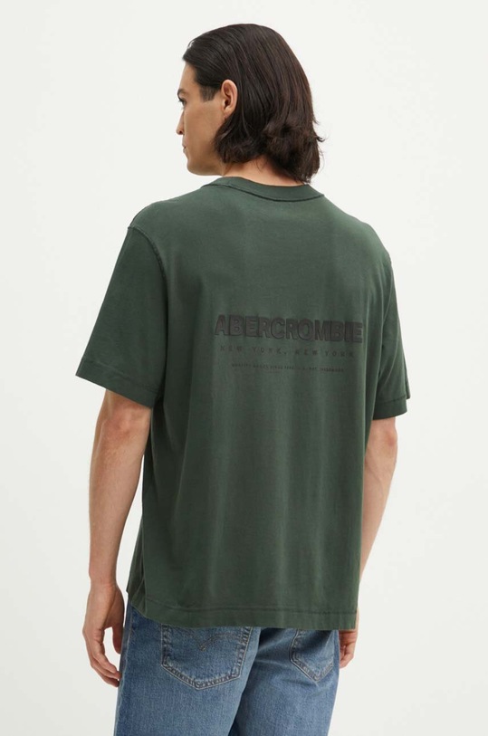Oblečení Bavlněné tričko Abercrombie & Fitch KI123.1038.330 zelená