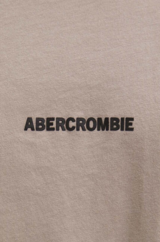 Bavlnené tričko Abercrombie & Fitch KI123.1039.400 béžová