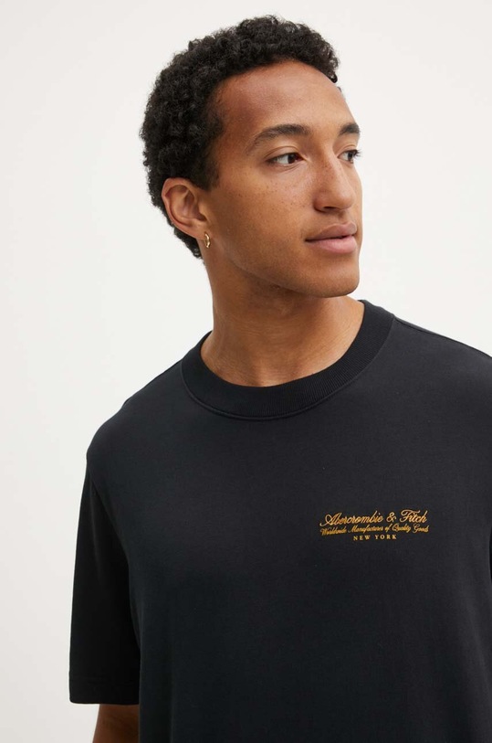 Abercrombie & Fitch tricou din bumbac negru KI123.4149.900