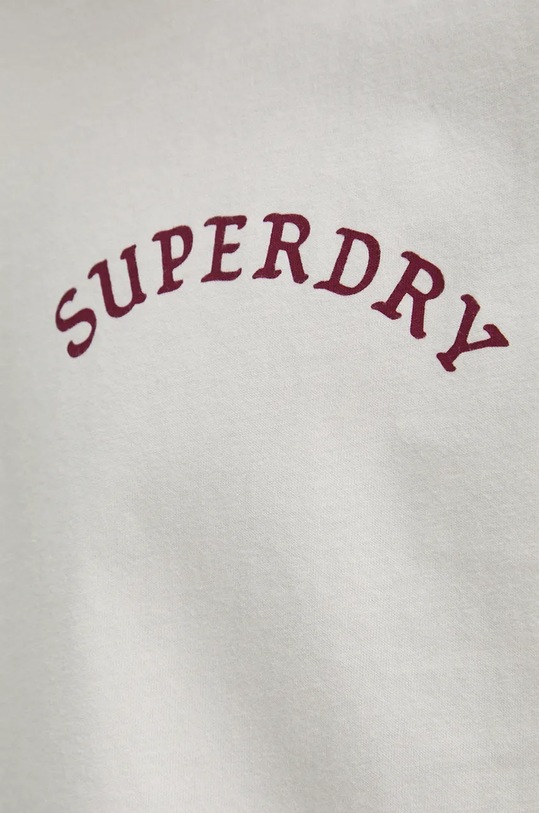 Bavlněné tričko Superdry M1012012A.22C béžová